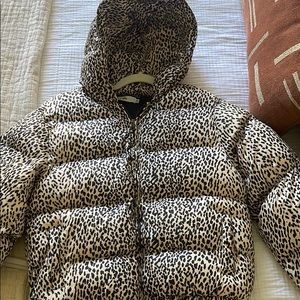 Adika animal print puffer jacket